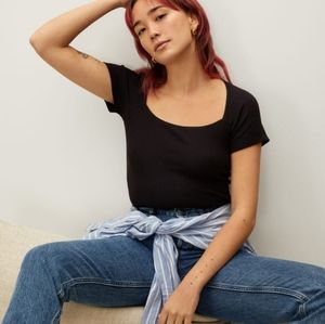 Everlane Stretch Rib Square Neck Top